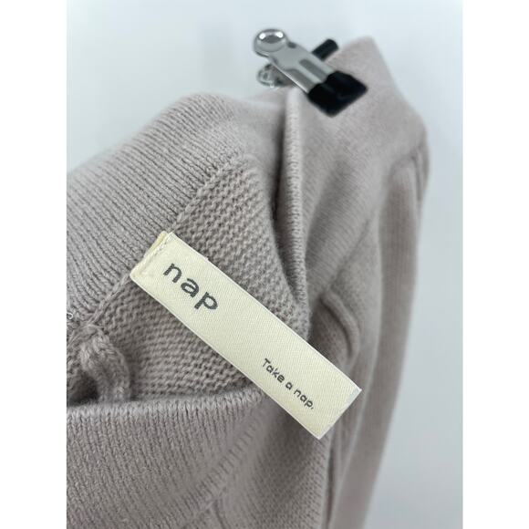 Nap Pants Womens OS Wool Flared Wide Leg Pink Pull On Elastic Waist Knit - Picture 3 of 6